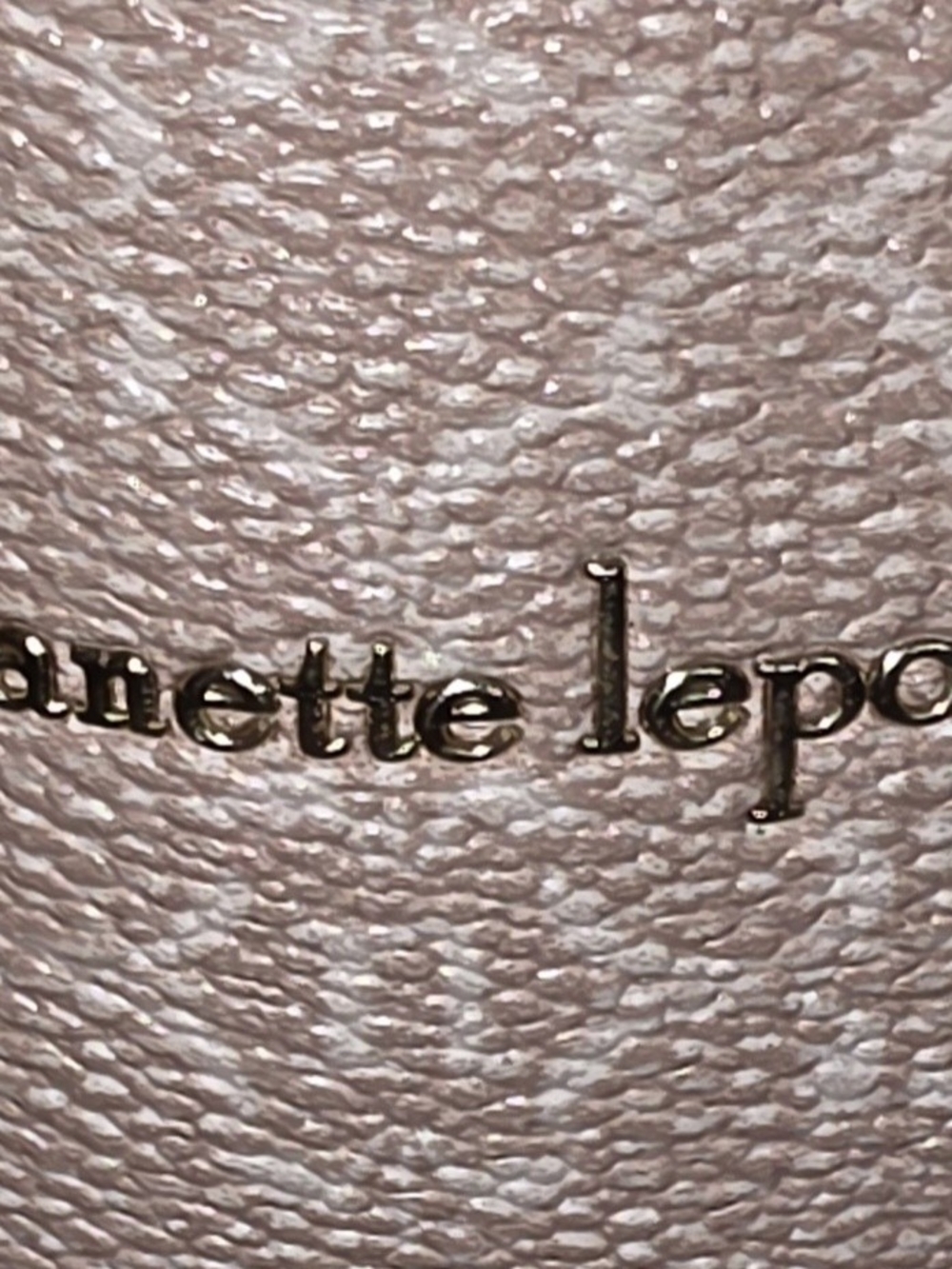 Nanette Lepore Blush Pink And Tan Patterned Dome Crossbody with Gold Accents - Picture 2 of 11